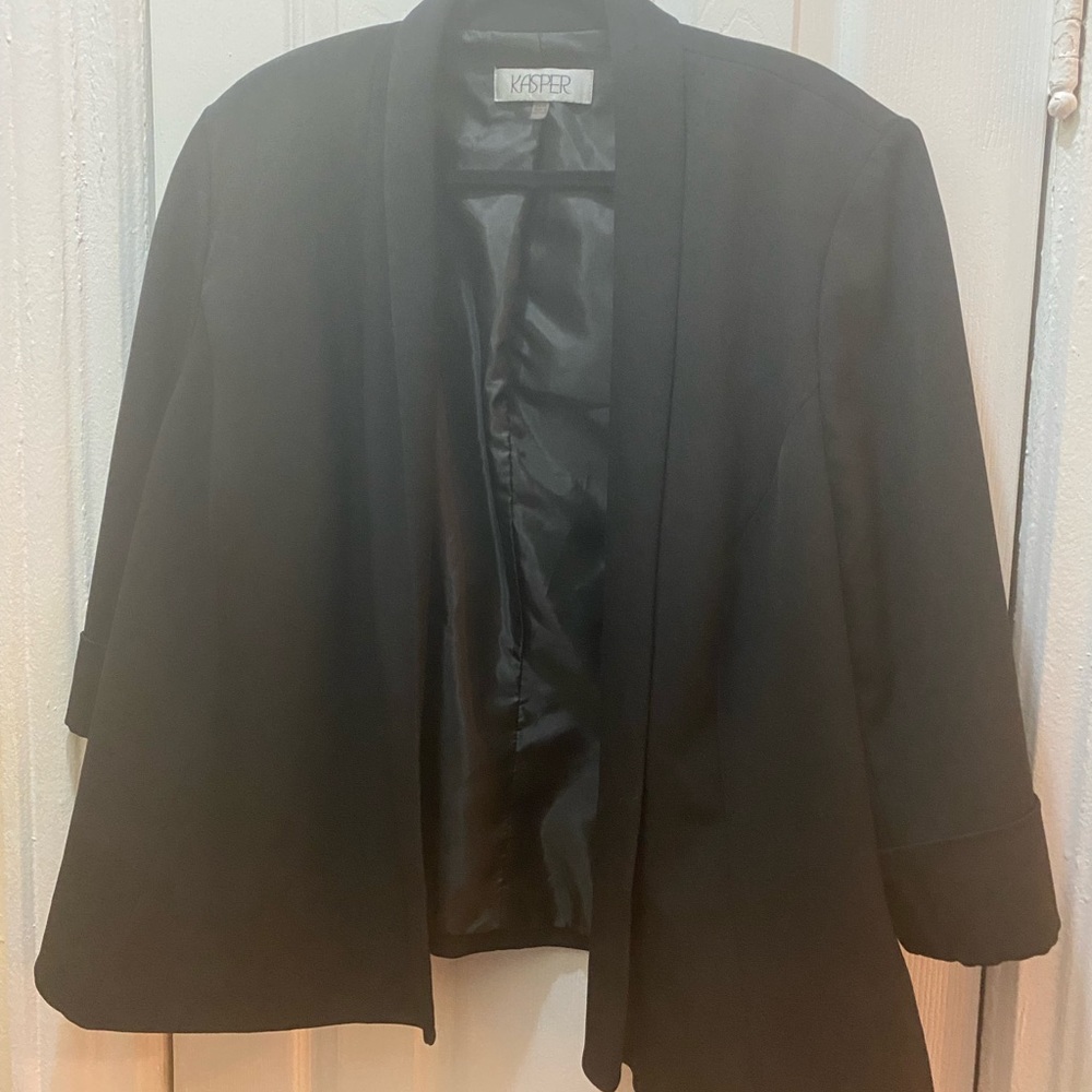 Jasper black short sleeve blazer